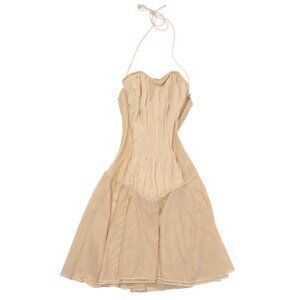 Cherie Miranda Corset Dress in Gold